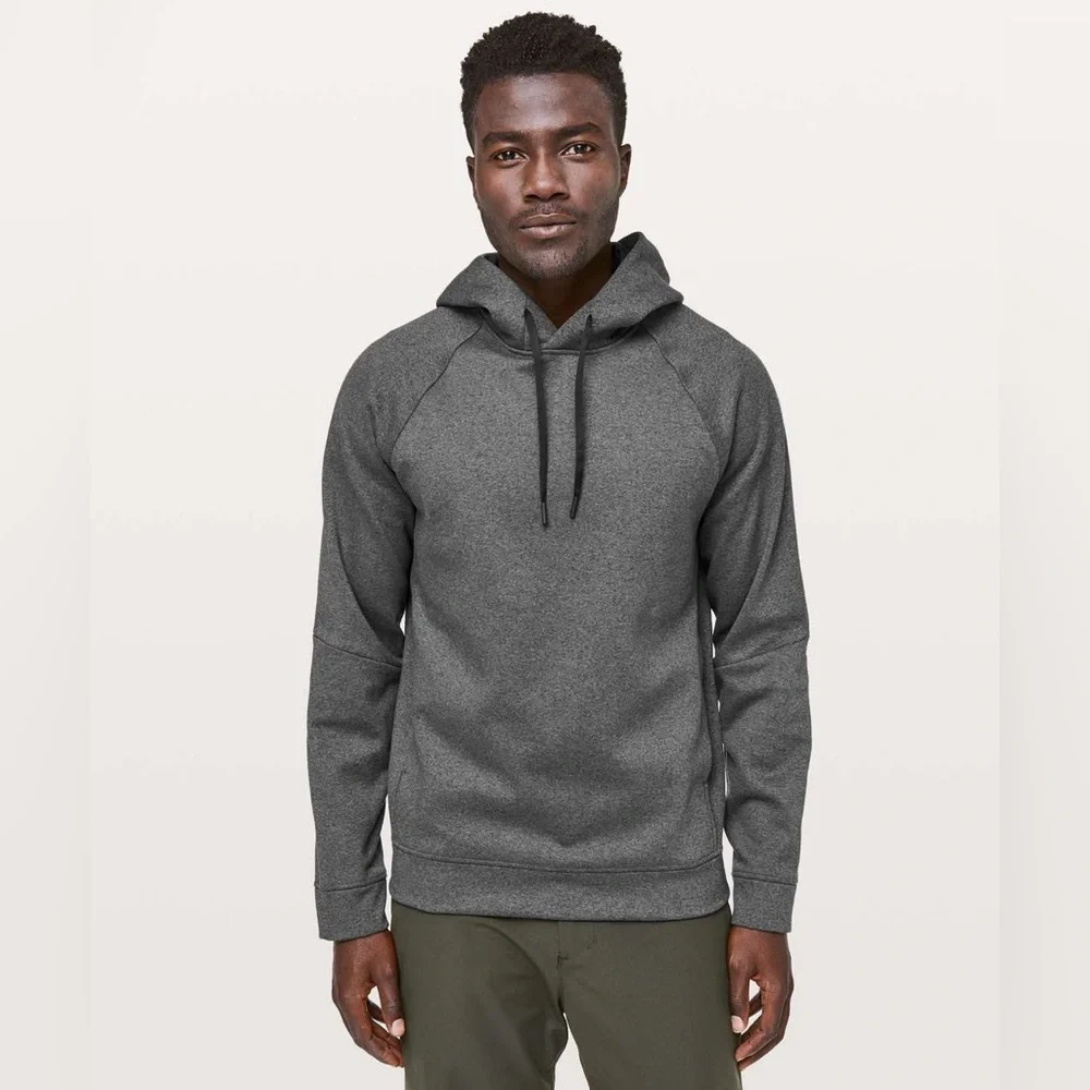 Lululemon City Sweat Pullover‎ Hoodie *Thermo Heathered Coal Size Medium